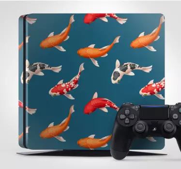 Ps4 sticker koi vis motief - TenStickers