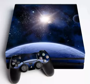 Ps4 sticker kosmisch universum uitzicht - TenStickers