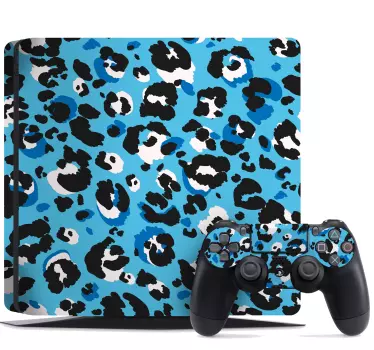 Ps4 sticker leopard motief - TenStickers