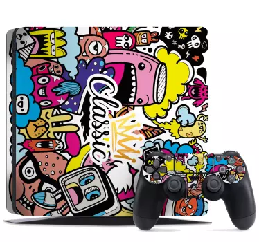 Ps4 sticker levendige animaties en persoonlijkheden - TenStickers