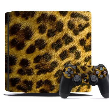 Ps4 sticker luipaardprint gaming - TenStickers