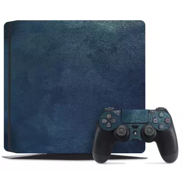 Ps4 sticker met gestructureerd blauw ontwerp - TenStickers