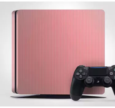 Ps4 sticker met roze gestreepte afwerking - TenStickers