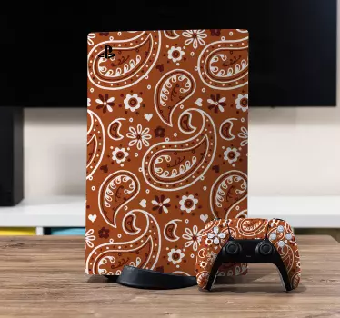 Ps4 sticker paisley motief - TenStickers