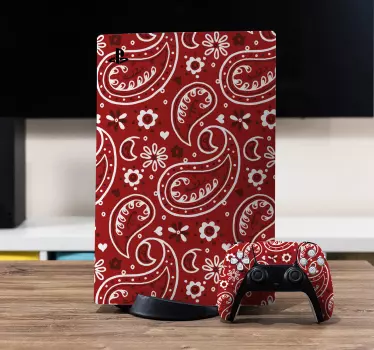 Ps4 sticker paisley patroon folie - TenStickers