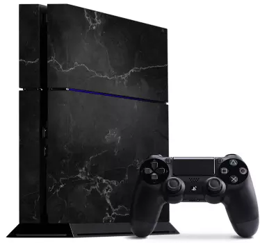 PS4 sticker Ps4 marmer zwart - TenStickers