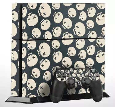 Ps4 sticker skull karakter patroon - TenStickers