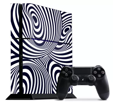 Ps4 sticker spiralen motief arrangement - TenStickers