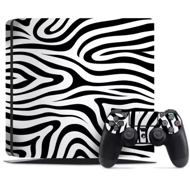 Ps4 sticker zebra strepen look - TenStickers