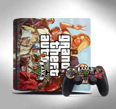 PS4 sticker GTA V - TenStickers