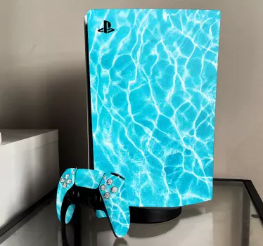 Ps5 sticker aqua golf effect - TenStickers
