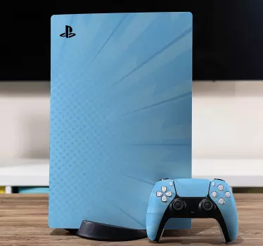 Ps5 sticker blauwe energie explosie - TenStickers