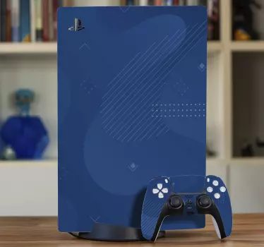 Ps5 sticker blauwe gaming wrap - TenStickers