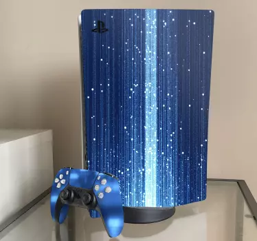 Ps5 sticker blauwe lichtstrepen - TenStickers