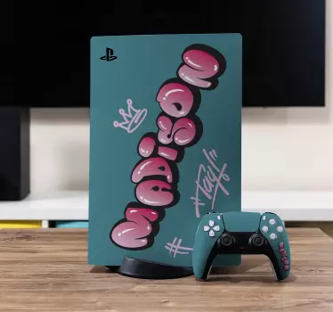 Ps5 sticker brooklyn hiphop stijl - TenStickers