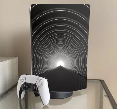 Ps5 sticker cirkelvormige diepteillusie - TenStickers