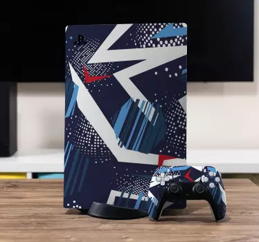 Ps5 sticker dynamisch vormpatroon - TenStickers