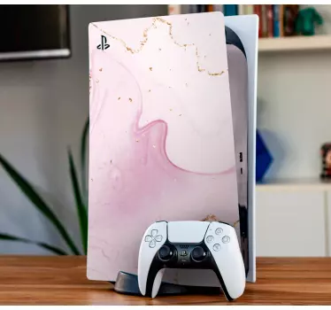 Ps5 sticker elegante roze spiralen - TenStickers