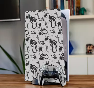 Ps5 sticker expressief patroon hoes - TenStickers