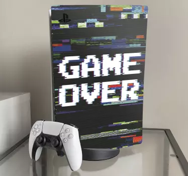 Ps5 sticker game over vibes - TenStickers
