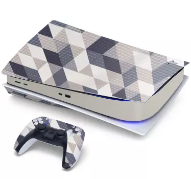Ps5 sticker geometrische esthetische hoes - TenStickers