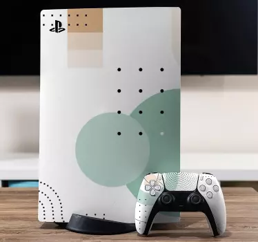 Ps5 sticker geometrische indelingsidee - TenStickers