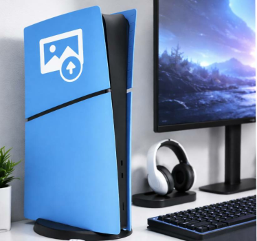 Ps5 sticker gepersonaliseerde ps5 slim digital edition - TenStickers