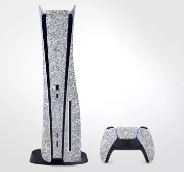 Ps5 sticker glinsterende console set - TenStickers
