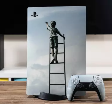 Ps5 sticker kind op ladder - TenStickers