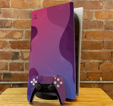 Ps5 sticker levendige paarse gradient - TenStickers