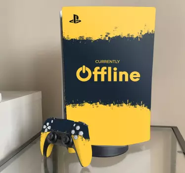 Ps5 sticker momenteel offline huid - TenStickers