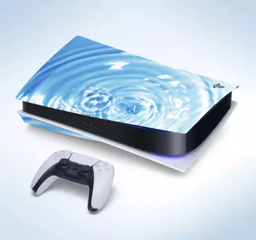 Ps5 sticker watergolf ontwerp - TenStickers