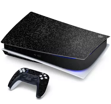 Ps5 sticker zwart patroon technologie - TenStickers