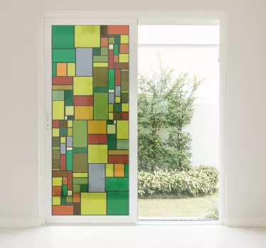Raamsticker glas in lood - TenStickers