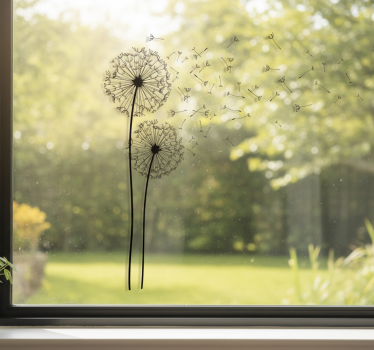 Raamsticker paardenbloemen - TenStickers