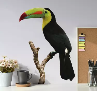 Vogel muursticker toekan - TenStickers