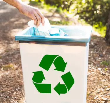 Recycle logo sticker - TenStickers