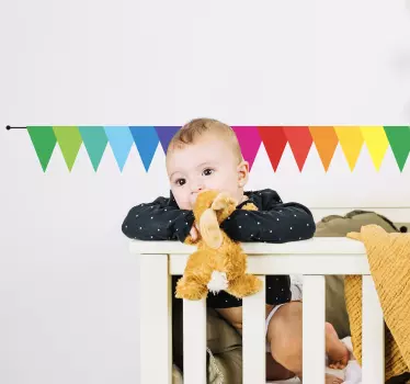 Regenboog Kleuren Slinger Sticker - TenStickers