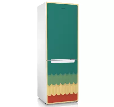 Retro koelkast sticker - TenStickers