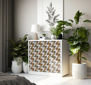 Scandinavisch wit hout Meubelsticker - TenStickers