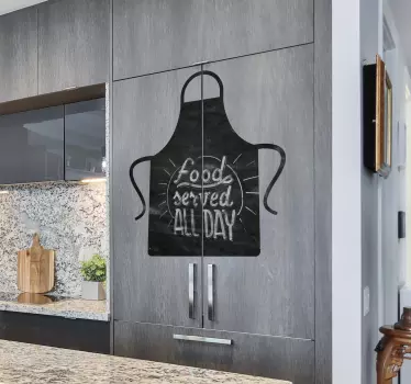 Schort Krijtbord Sticker ontwerp - TenStickers