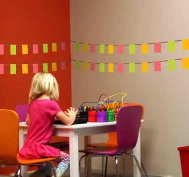Sierlijke Slinger Decoratiesticker - TenStickers