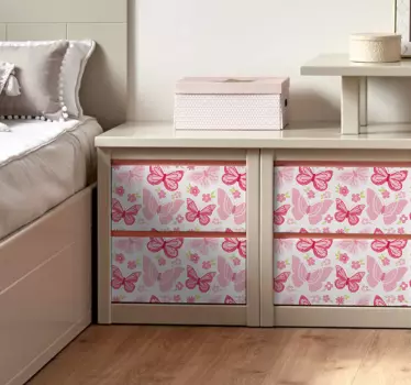 Kinderkamer muursticker vlinder tekening - TenStickers