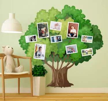 Stamboom voor kinderen boom muursticker - TenStickers