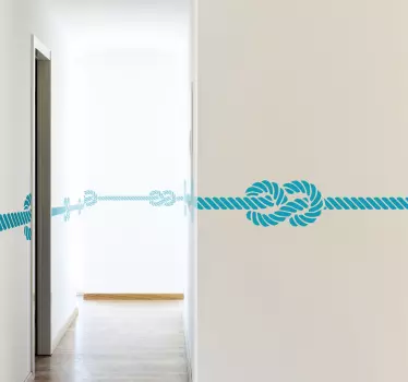 Sticker achtknoop touw marine - TenStickers