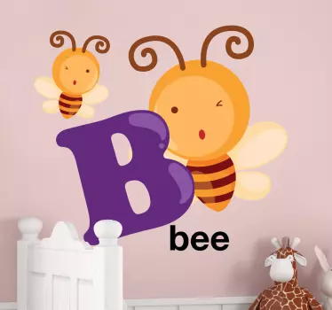 Sticker alfabet letter B - TenStickers