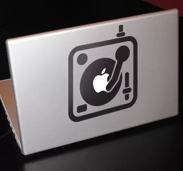 Sticker Apple Mac Draaitafel - TenStickers