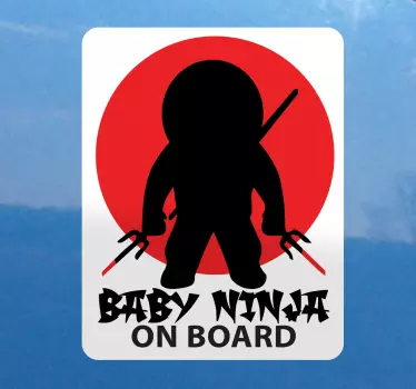 Sticker auto Baby Ninja - TenStickers