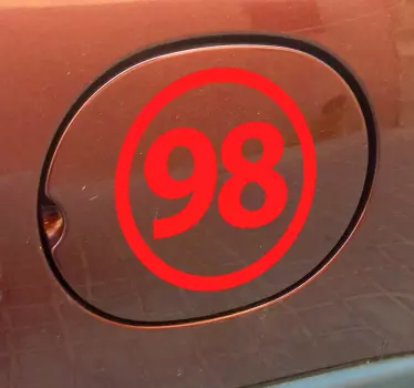 Sticker auto euro 98 - TenStickers