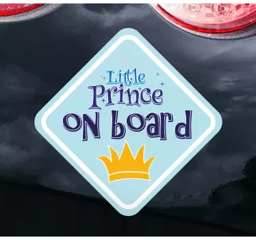 Sticker baby aan board kleine prins sign - TenStickers